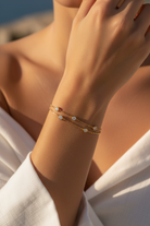 Milano Spark Bracelet βραχιόλι από ατσάλι με ζιργκόν σε χρυσό και ασημί