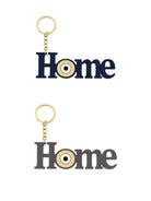 Χειροποίητο μπρελόκ HOME από plexiglass με μάτι σε χρυσό καθρέφτη – So Cute by Dimi