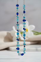 Ατσάλινο choker με κρύσταλλα velmira color choker statement necklace colorful φορεμένο σε μοντέλο, So Cute by DImi