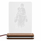 LED φωτιστικό My First Hero από διάφανο plexiglass με χάραξη laser και δυνατότητα προσωποποίησης από τη So Cute By Dimi.