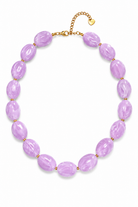 So Cute By Dimi Pastel Pebble Necklace με οβάλ pebble χάντρες σε παστέλ αποχρώσεις και χρυσές λεπτομέρειες