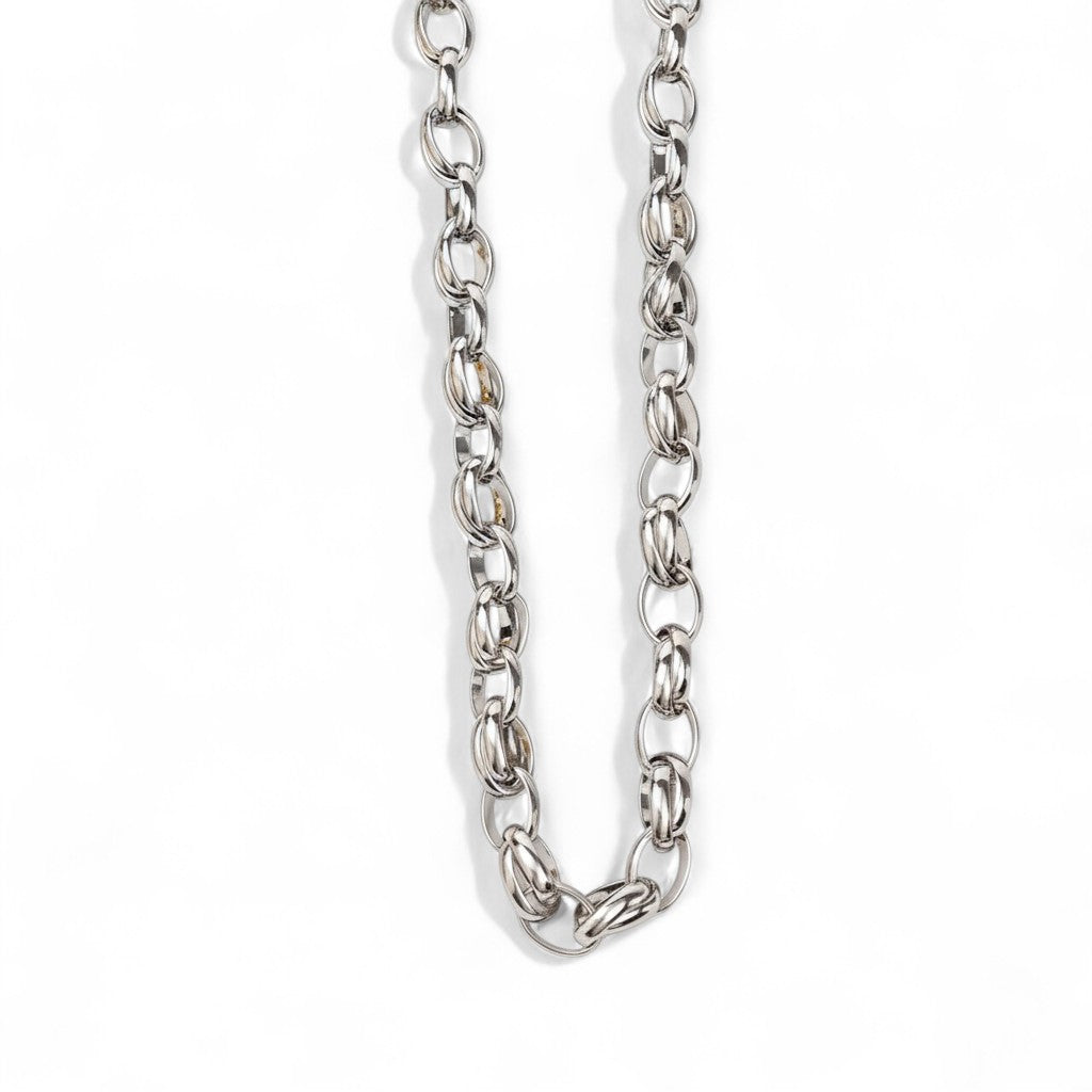 Chunky Loop Chain Necklace – Ατσάλινο Κολιέ με Χοντρούς Κρίκους - So Cute by Dimi