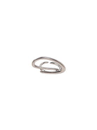 minimal δαχτυλίδι stainless steel ασημί μοντέρνο open ring γυναικείο