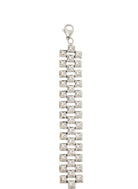 Silver stainless steel pyramid link bracelet geometric design stainless steel jewelry
