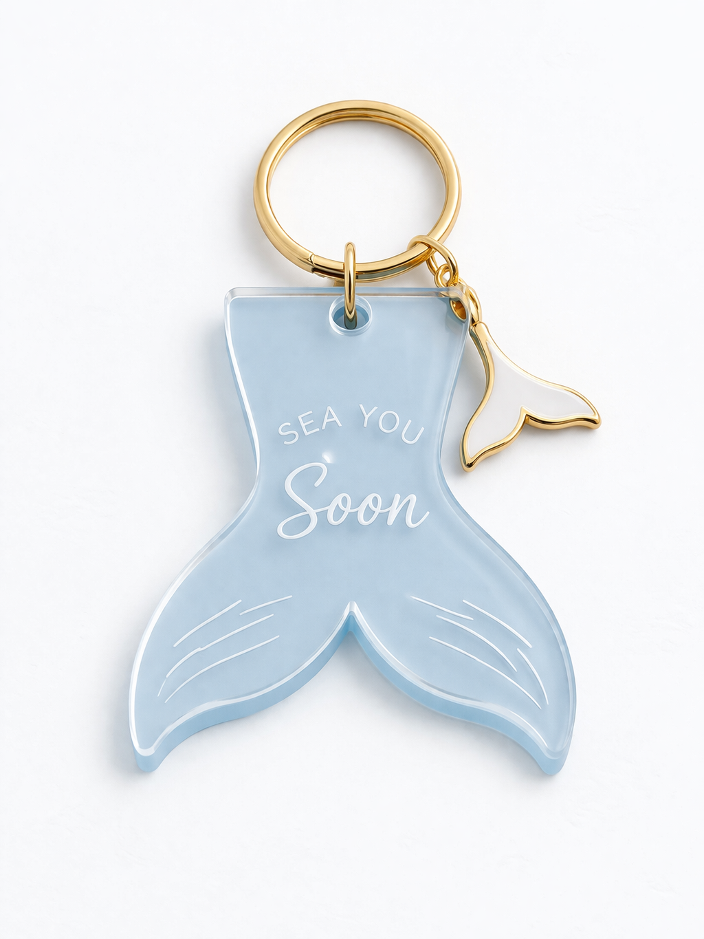 So Cute by Dimi bag charm ουρά γοργόνας από γαλάζιο plexiglass με charm
