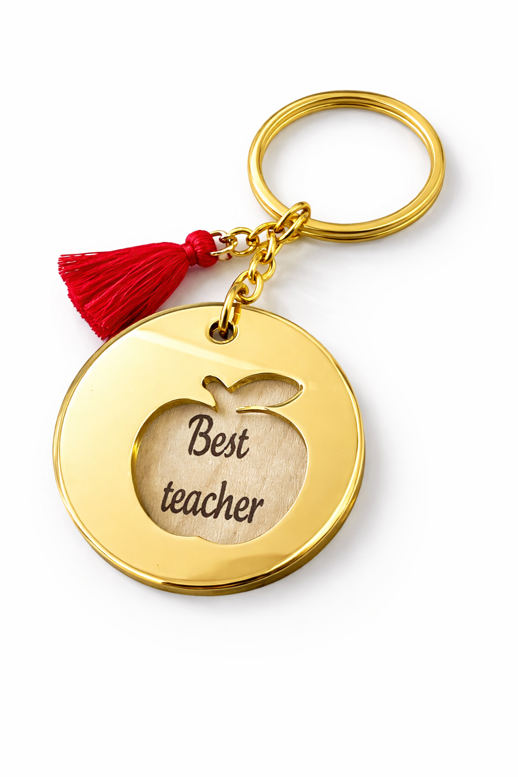 So Cute by Dimi μπρελόκ δασκάλας μήλο με χάραξη Best Teacher 