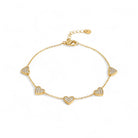 💖 Crystal Hearts Bracelet - So Cute by Dimi