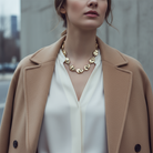 Eira Necklace – Ατσάλινο Κολιέ με Ανάγλυφες Χάντρες σε Χρυσό, Ασημί & Δίχρωμο | So Cute by Dimi