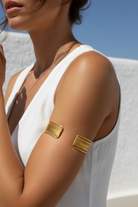 Γυναικείο βραχιόλι μπράτσου Zirelle Arm Cuff από ανοξείδωτο ατσάλι σε χρυσό και ασημί από τη So Cute by Dimi
