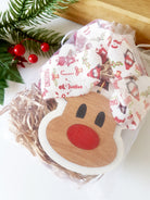 Κρεμαστά ξύλινα γούρια Merry Chirstmas σε 4 σχέδια - So Cute by Dimi
